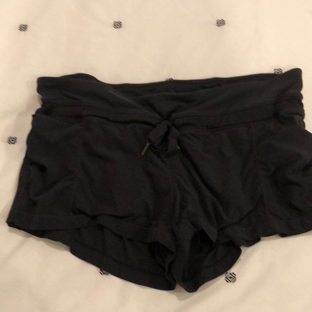 Gathered side lulu lemon shorts